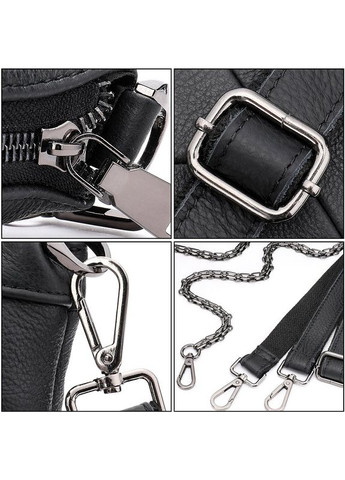 Сумка через плече жіноча шкіряна на одне відділення 20051 Чорний Vintage (302007801)