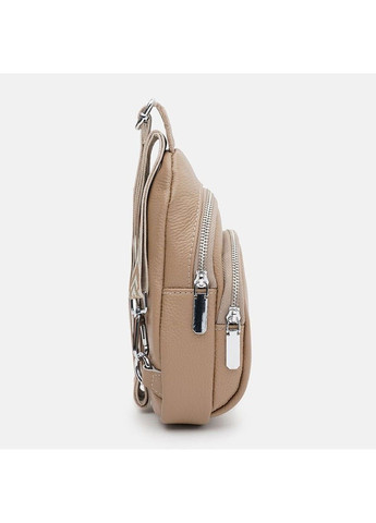 Шкіряний жіночий рюкзак через плече K15-606be-beige Borsa Leather (367992112)