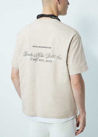 Бежевая футболка H&M