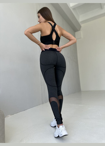 Серые демисезонные лосины Soda