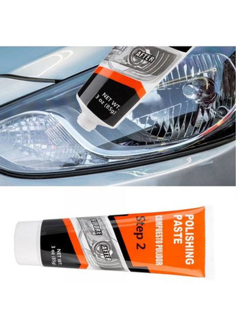 Комплект для восстановления полировки фар авто полировальная паста полировальные и шлифовальные круги Visbella Step 2 (357260916)