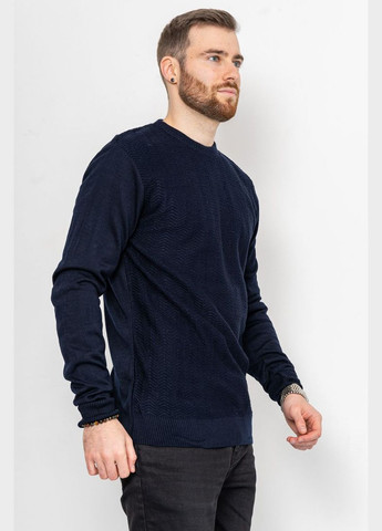 Темно-синій демісезонний светр чоловічий, колір чорний, Ager