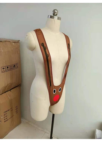 Мужской новогодний боди "Олень" - Мужское белье No Brand (368892357)