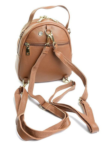 Жіночий шкіряний рюкзак світло-коричневий No Brand (292557731)