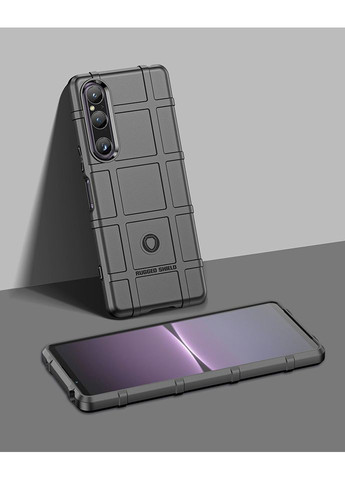 Чохол Rugged Shield для Sony Xperia 1 V Black Lenuo (361903397)