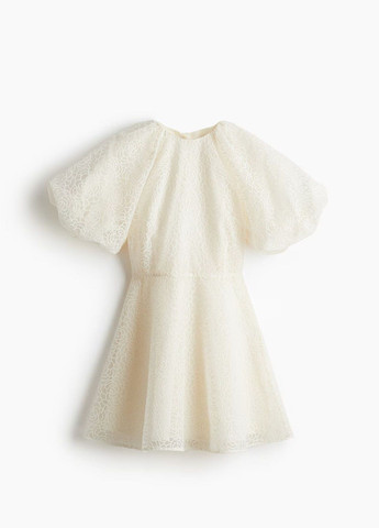 Молочное праздничный платье H&M однотонное