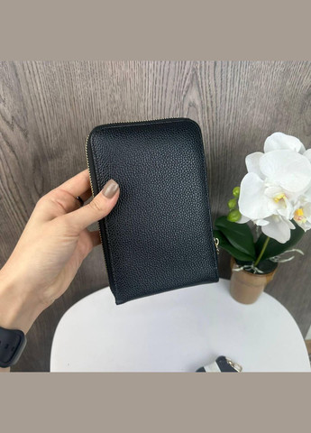 Женская мини сумочка клатч на плечо для телефона маленькая сумка кошелек черная (sku_1438Ч) No Brand (330576553)