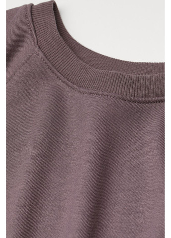 Ліловий світшот H&M однотонний (351099439)