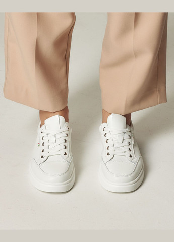 Белые кеды женские белый кожа Lifexpert