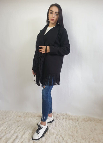 Черный демисезонный кардиган Naf Naf