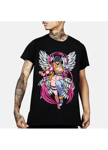 Чорна футболка для хлопчика з аніме принтом аніме вінтаге спекіал манга оверсайз (зріст від 165 до 180) чорний animej0946m No Brand