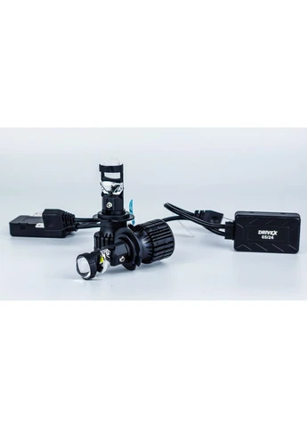 LED лампи автомобільні з лінзою LE-07 H7 6000K 55W 9-32V DriveX (333334780)