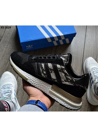 Комбіновані кросівки чоловічі adidas zx 500 rm commonwealth сrocodile адідас зх 500 демісезон No Brand