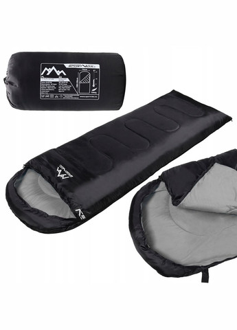 Спальный мешок (спальник) одеяло +2...+21°C R Black/Grey SportVida SV-CC0062 (297082689)