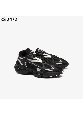 Черные летние кроссовки lacoste l003 black лакоста No Brand