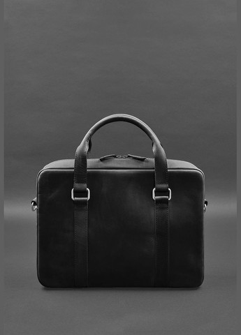 Кожаная сумка для ноутбука и документов черная Crazy Horse (A-027948) BlankNote (327874176)