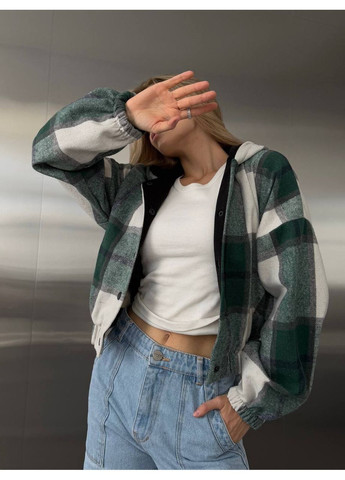 Жіночий кашеміровий бомбер у клітинку (363839483)