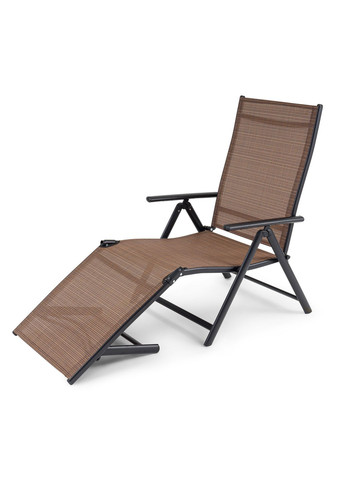 Садовый шезлонг с алюминиевой рамой Bolzano коричневый Di Volio (361951437)