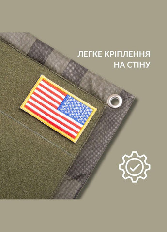 Патч Борд тактический 61х92 см для шевронов нашивок и военных наград стенд панель с липучкой IDEIA (315023773)