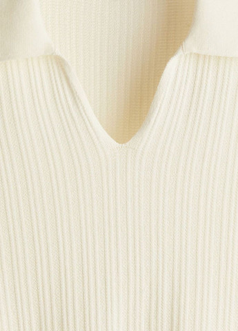 Молочная футболка-поло для мужчин H&M