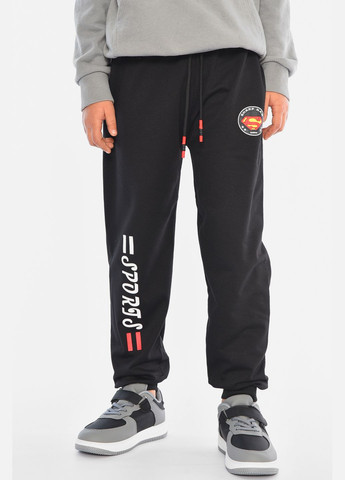 Спортивні штани дитячі для хлопчика чорного кольору Let's Shop (309151543)