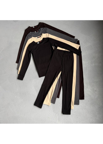 Графитовый демисезонный детский термо костюм на осень/зиму Adelante