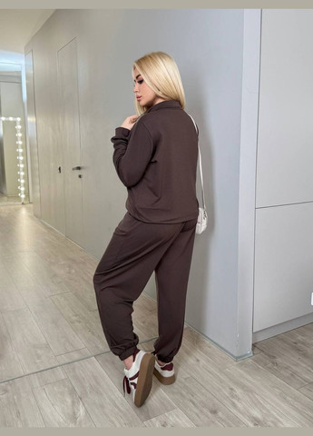 Жіночий костюм двійка графітового кольору New Trend (318229737)