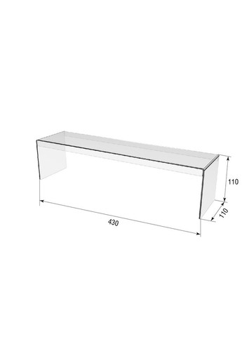 Подиум П-обр 110х430х110 3мм Ekostar (372833849)