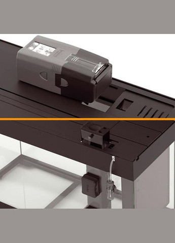 Скляний акваріум зі світлодіодною лампою на 125 літрів Dubai 80 LED (Ферпласт Дубай 80 леД) Чорний Ferplast (297512262)