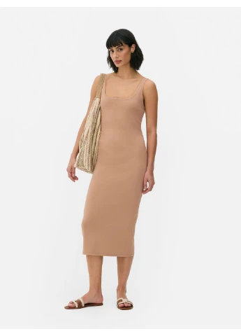 Бежевое платье лето,бежевый, Primark