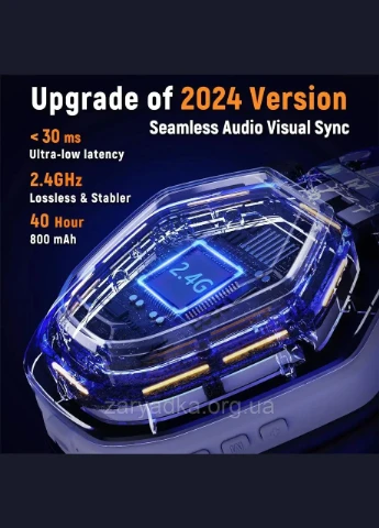Игровая гарнитура Ozeino OW810 с микрофоном и функцией шумоподавления для PS5/PC/PS4/Mac Игровые беспроводные наушники No Brand (387556778)