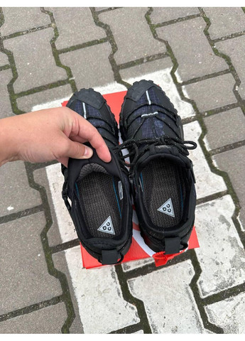 Чорні Осінні кросівки чоловічі nike acg mountain fly low gore-tex black найк асж маунс флай No Brand