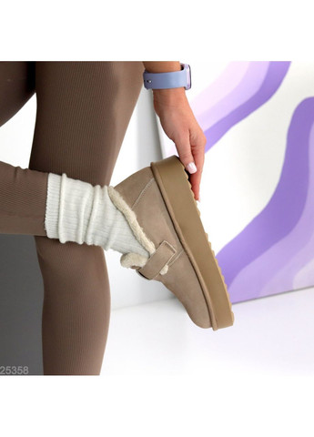 Helen Зимові лофери бежевий з натуральна замша, україна — зима (366684777)