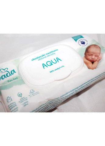 Влажные салфетки Aqua с клапаном, 52 шт (Польша) Dada (358231717)