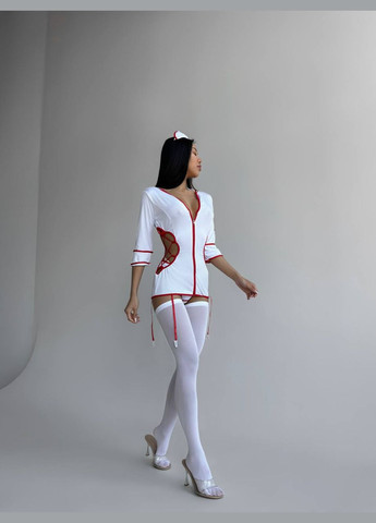 Белый демисезонный костюм откровенной медсестры Vakko