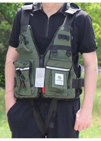 Розвантажувальний рибацький жилет,чоловічий професійний рятувальний жилет JARUSITE No Brand (366890848)