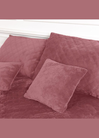 Покрывало Велюровое мягкое Mesa Rose размер 240х260 см ромб/круглый ТЕП (323645277)