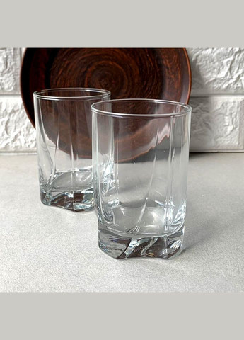 Набір прозорих середніх склянок Луна 255 мл 6 шт (42378) Pasabahce (303138251)