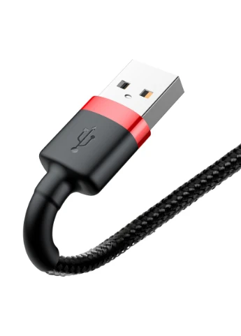 Кабель Cafule Series USB – Lightning 2.4 А 50 см в нейлоновому обплетенні чорний Baseus (401878811)
