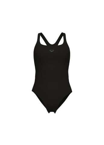 Чорний демісезонний купальник закритий для жінок solid swimsuit control pro bac чорний Arena