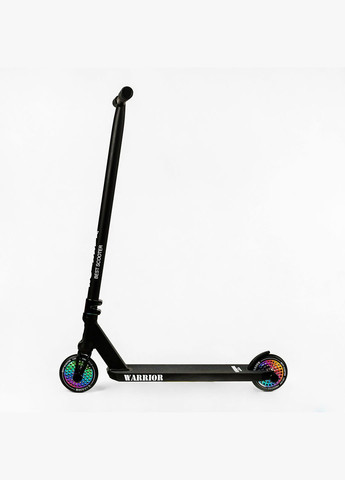 Самокат трюковий "Warrior" HIC-система, пеги, алюмінієвий диск та дека, колеса PU. Black and red (112767) Best Scooter (340910947)
