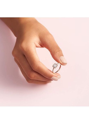 Каблучка Пандора "Вічна класика" в позолоті 180947CZ Kabluchka (355346990)