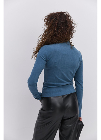 Жіночий флісовий лонгслів чорний з вертикальними швами навиворіт Arjen (370601820)