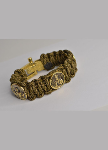 Браслет с вышиванкой казаком Николаем Чудотворцем и гербом Украины + брелок в подарок No Brand (341738877)