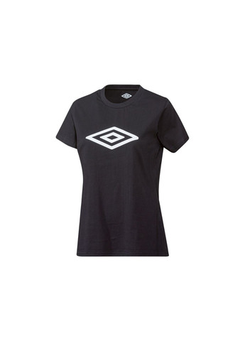 Черная демисезон футболка с логотипом для женщины 401118_2107 Umbro
