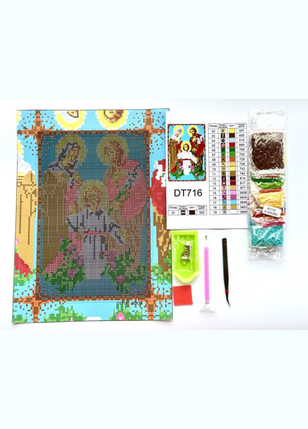 Набор алмазной мозаики 20х30 Икона Святая семья DT716 ColorArt (299772319)