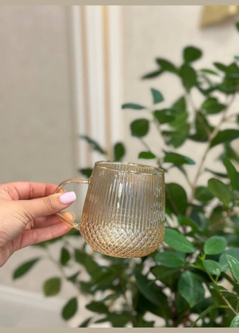 Набір чашок Hola VT-5104-400 2 чашки Золотистий 400 мл Vittora (306447679)