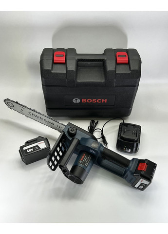 Аккумуляторная цепная пила UniversalChain 48 (48V 6.0 Ah) Шина 30см Цепь 3/8" АКБ пила Бош Bosch (368682200)