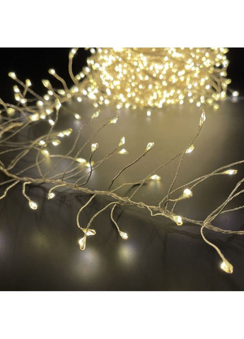 Светодиодная гирлянда (CW-G-200L6VC) 200LED, 6м, 8 функций, медная струна теплый цвет 220V Colorway (370622316)