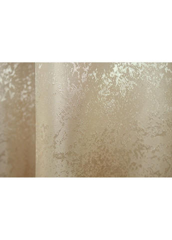 Комплект штор Жакард Мрамор Al1 № 438ш 130х170 см 2 шт Темно-бежевий (35-0103) VR-Textil (298123440)